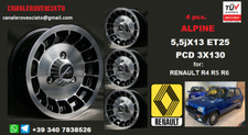 Cerchi in Lega Alpine Turbo da 13 pollici 3 fori per Renault R4 R5 R6 R7 4 5 6 7