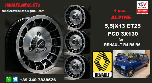 Cerchi lega alpine turbo da - in,