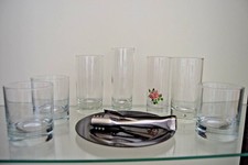 LOTTO CON OMAGGIO - 1 TUMBLER VINTAGE +6 BICCHIERI TUMBLER MISTI + PINZA