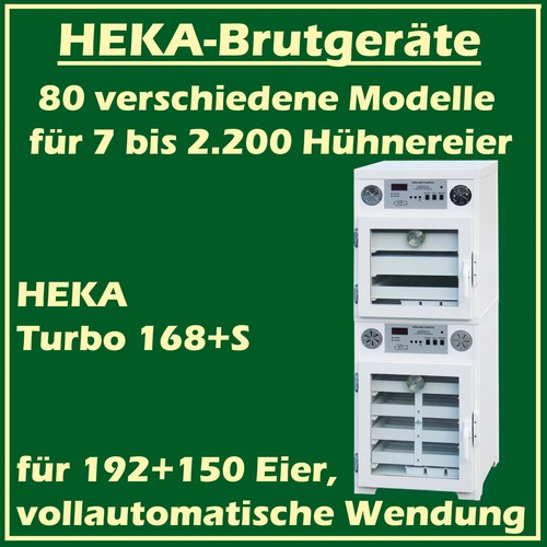 Heka turbo 168 incubatrice - heka,