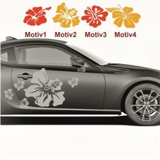 Ibisco Adesivo Fiori Set Adesivi per Auto Blütenaufkleber Selezione