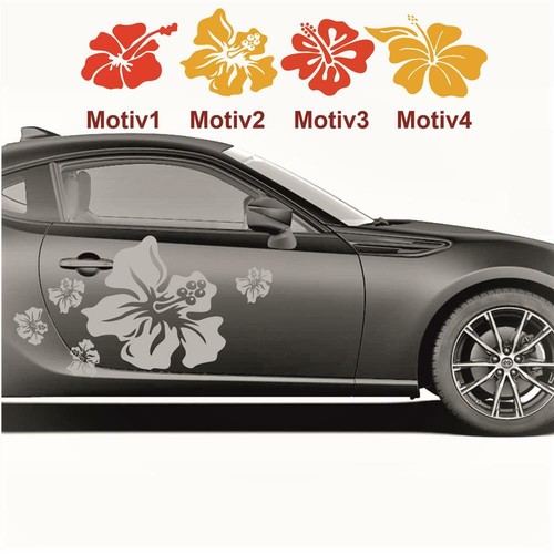 Ibisco adesivo fiori set - adesivo,