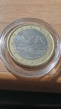 Moneta 1 euro RARISSIMA CON EVIDENTI ERRORI DI CONIO 2000 Finlandia cigni 