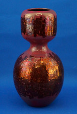 IVO SASSI FAENZA vaso doppio bulbo ceramica Design moderno elementi Futurismo