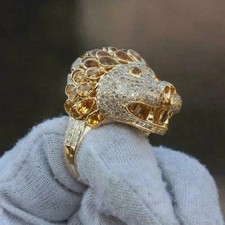 Anello uomo 3 ct taglio tondo