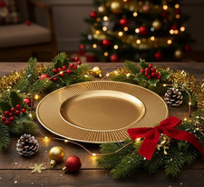 Sottopiatto oro 33cm tondo - sottopiatto,