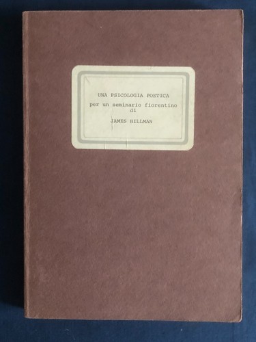 Una psicologia poetica per - , un