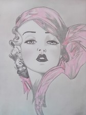 disegno a matita "Il foulard