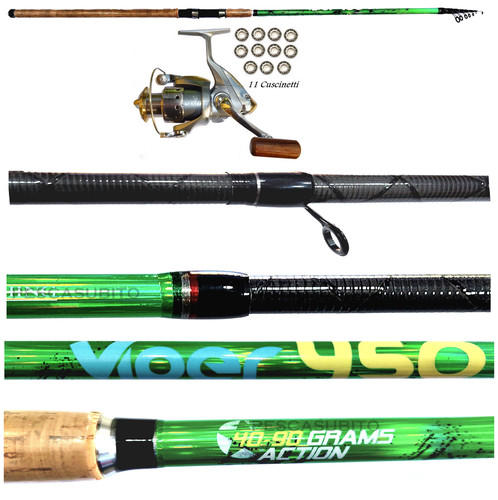 Kit canna pesca viper 5m - canna,