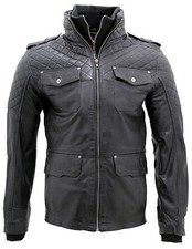 Giacca In Pelle Nappa Nera