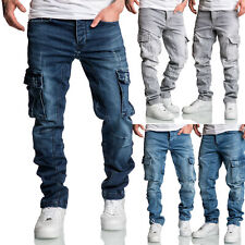 Jeans cargo uomo regular slim