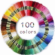 100 Colori Fili per Ricamo