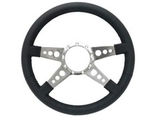 14" Polished 9 Hole 4-Spoke