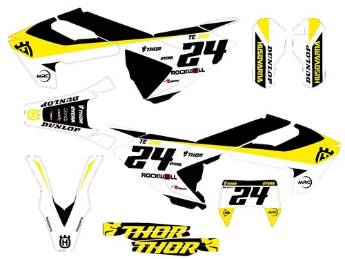 Kit adesivi husqvarna - husqvarna, te