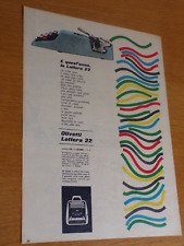 OLIVETTI LETTERA 22 ANNO 1958 ANNI 50=PUBBLICITA=GIOVANNI PINTORI DESIGN