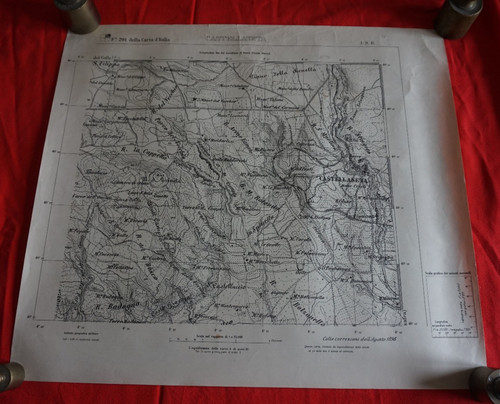 Rara carta mappa castellaneta - rara,