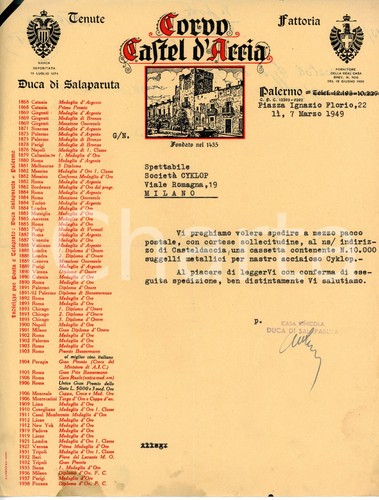 1949 palermo casteldaccia - palermo,