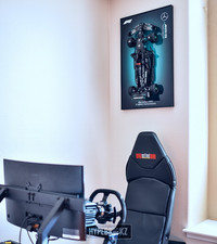 Cornice da parete espositore in alluminio per LEGO® Technic Mercedes-AMG F1 W14 E Performance