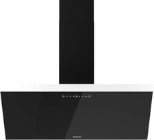 Cappa Aspirante Inclinata 90 Cm Flux DT 906500 Glass Black A. 165W Su 3 Livelli,