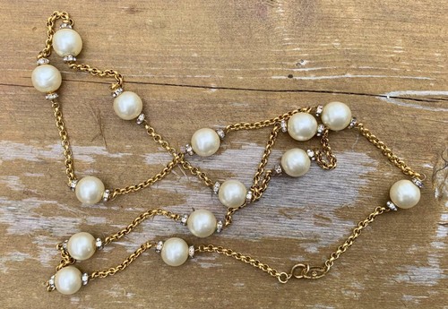 Collana vintage chanel strass - vintage,