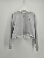 Lacoste Sport Felpa Donna Grigia Cropped XXL