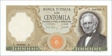 Italia - Lire 100.000 -19/7/70