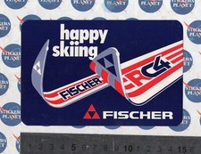 ADESIVO STICKER VINTAGE AUFKLEBER AUTOCOLLANT FISCHER RC4 HAPPY SKIING SCI