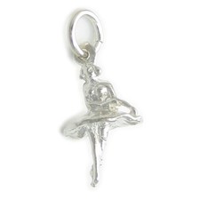Charm ballerina argento - charm,