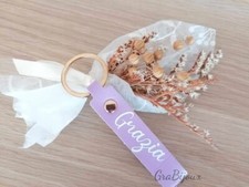 Portachiavi in ecopelle personalizzato con nome