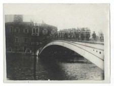 VENEZIA LOTTO 2 VECCHIE E GRANDI FOTO DI PONTI CON BAMBINI #CASS5