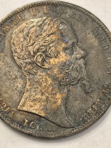 Sardegna lire 1850 - lire, (t)