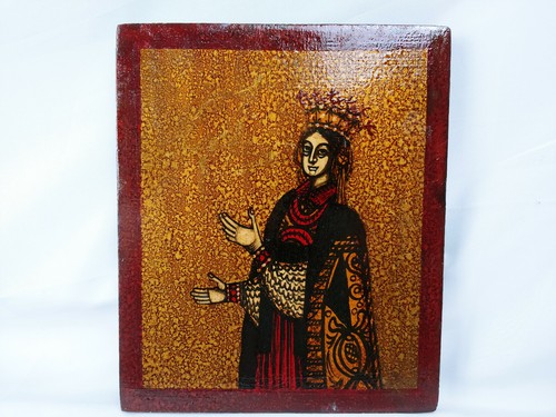 Icona madonna legno - icona,