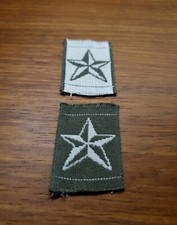 Old Italian army uniform stars