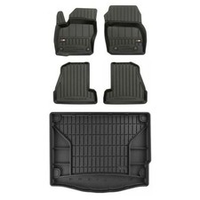 Frogum TPE Pro-Line Tappetini+Portabagagli Set per Ford Focus III 2010-2019 TPE