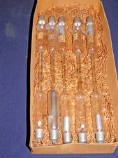 Antico set tubi spettrali originali Pressler tube 25cm spectrum Lutz Neumann