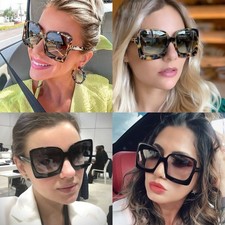 Occhiali da sole quadrati oversize moda donna guida outdoor occhiali UV400