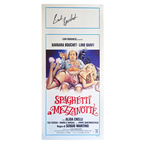Barbara bouchet signed poster - barbara,
