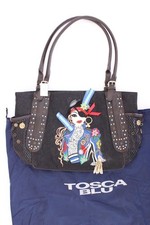 ✨ Tosca Blu borsa per le signore buono come nuovo grigio di cotone ✨