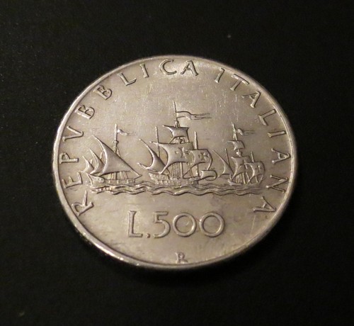 Moneta argento lire - argento, 500