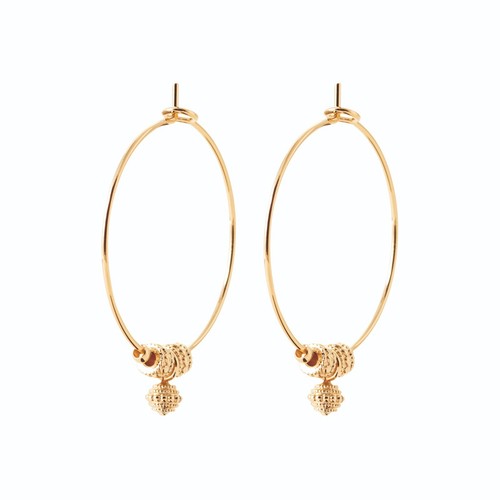 Orecchini oro placcato - in, 18