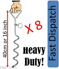 Ancoraggio a terra resistente poli tunnel tenda campeggio gazebo telone picchetto gancio x 8 