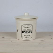 Contenitore Per Cipolle In Ceramica Con Coperchio KITCHEN