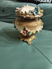 Barattolo antico decorato con