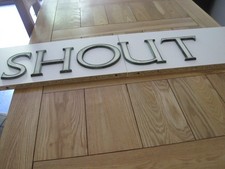 VINTAGE ENAMEL LETTER "T"