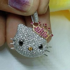 Ciondolo hello kitty corona - ciondolo,