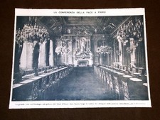 Parigi nel 1919 Conferenza per la Pace Sala Orologio Quai d'Orsay e Clemenceau