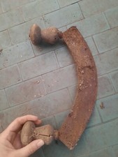 Vecchia Antica Mezzaluna Ferro E Legno Lama