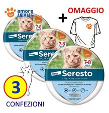 3 COLLARI (+M) - Seresto Elanco - Collare Antiparassitario per gatto gatti