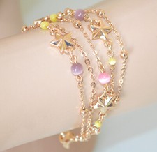 Bracciale donna oro fili