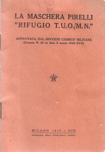 Maschera pirelli rifugio - pirelli, "rifugio